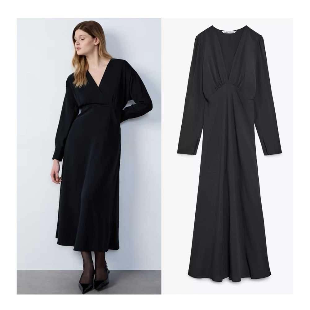 🎁Zara Midi Elegante Dress - New🎁 - Picture 8 of 14